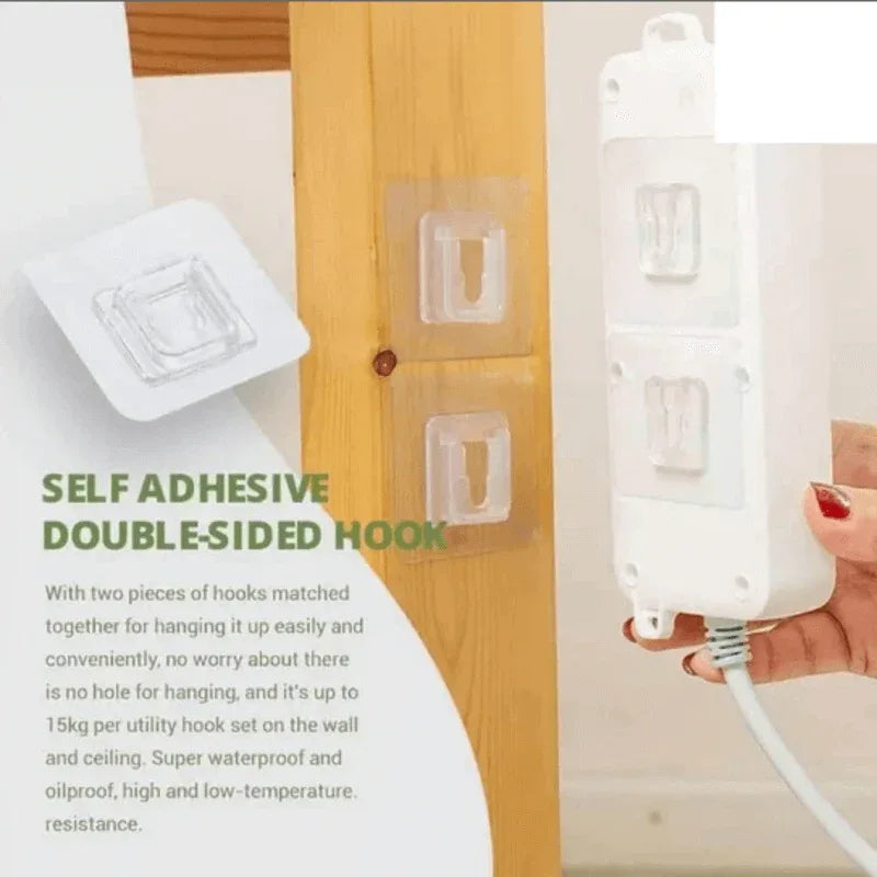2pcs double sided adhesive wall hooks - Prozone