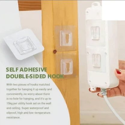 2pcs double sided adhesive wall hooks - Prozone
