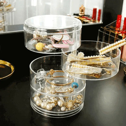 Transparent rotating plastic jewelry box - Prozone