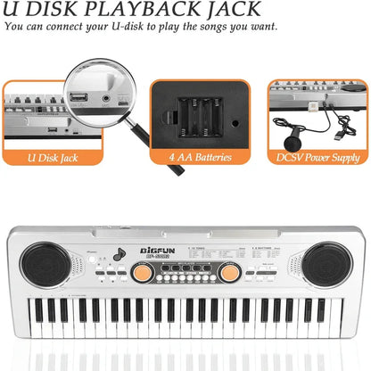 Big fun electronic 49 keys piano keyboard - Prozone