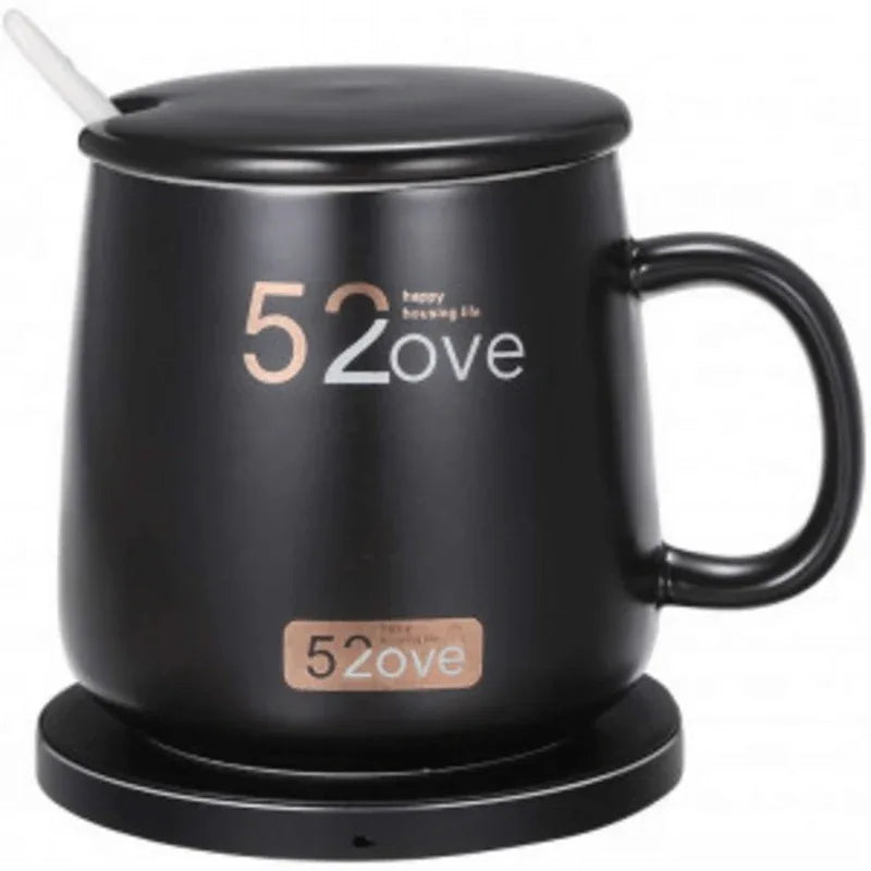 Ceramic mug with lid and spoon - Prozone