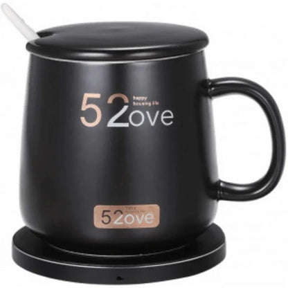 Ceramic mug with lid and spoon - Prozone