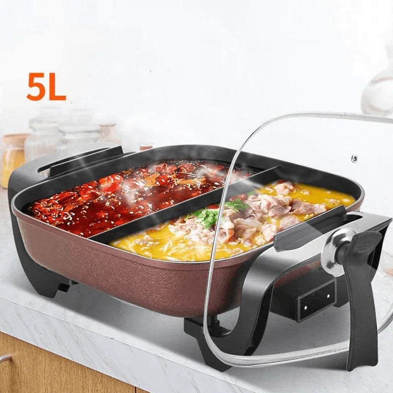 Non stick electric skillet 2 portion design - Prozone