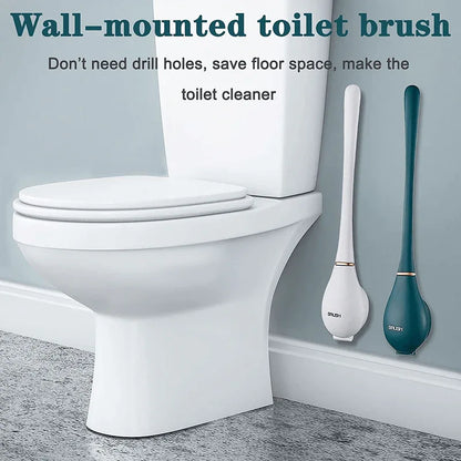 Silicone water drop toilet brush and holder set - Prozone