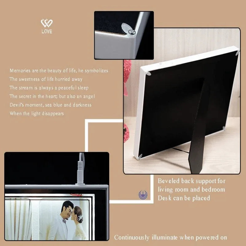 Photo frame usb led display stand - Prozone