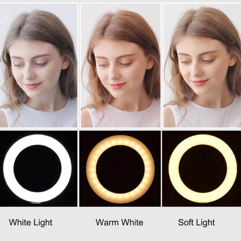 20cm led studio camera ring light photography - Prozone