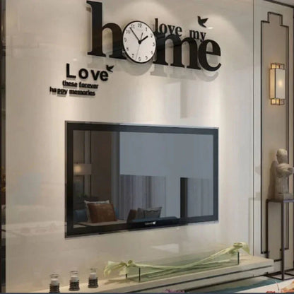 Home love with birds wooden wall clock - Prozone