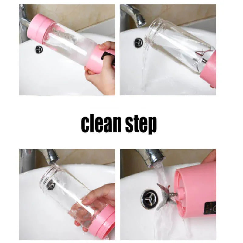 6 blade 400ml mini juicer rechargeable electric fruit juicer - Prozone