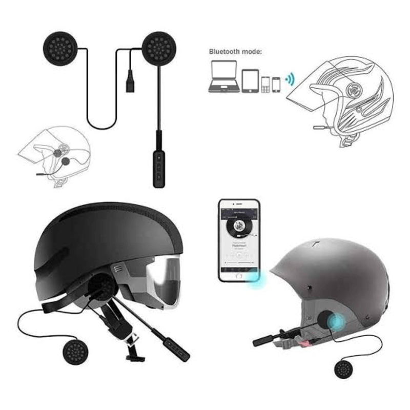 Helmet Bluetooth Headset Wireless Headphone