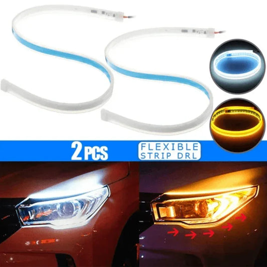 Drl led car headlight eyebrow light strip-pack of two - Prozone
