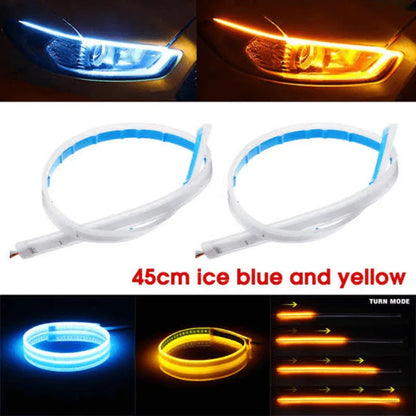 Drl led car headlight eyebrow light strip-pack of two - Prozone