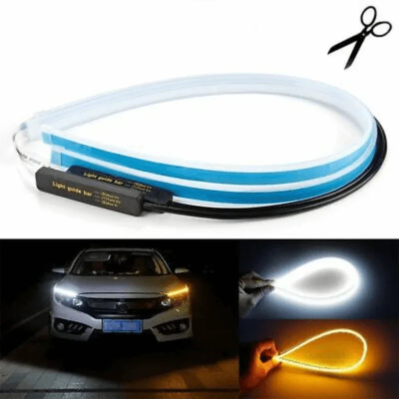 Drl led car headlight eyebrow light strip-pack of two - Prozone