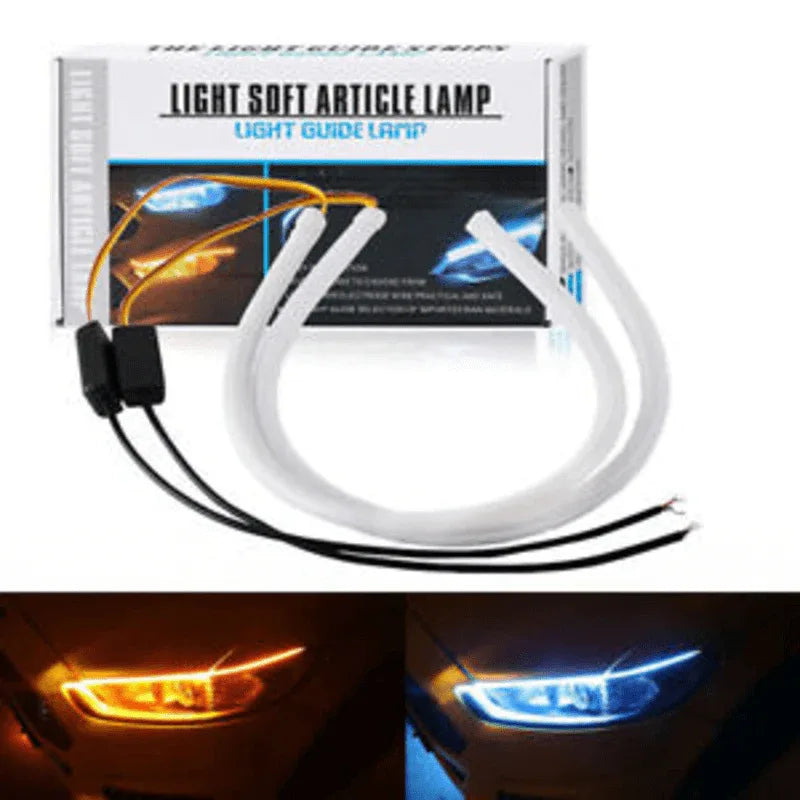 Drl led car headlight eyebrow light strip-pack of two - Prozone