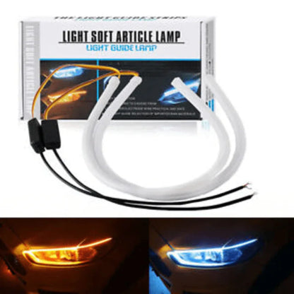Drl led car headlight eyebrow light strip-pack of two - Prozone