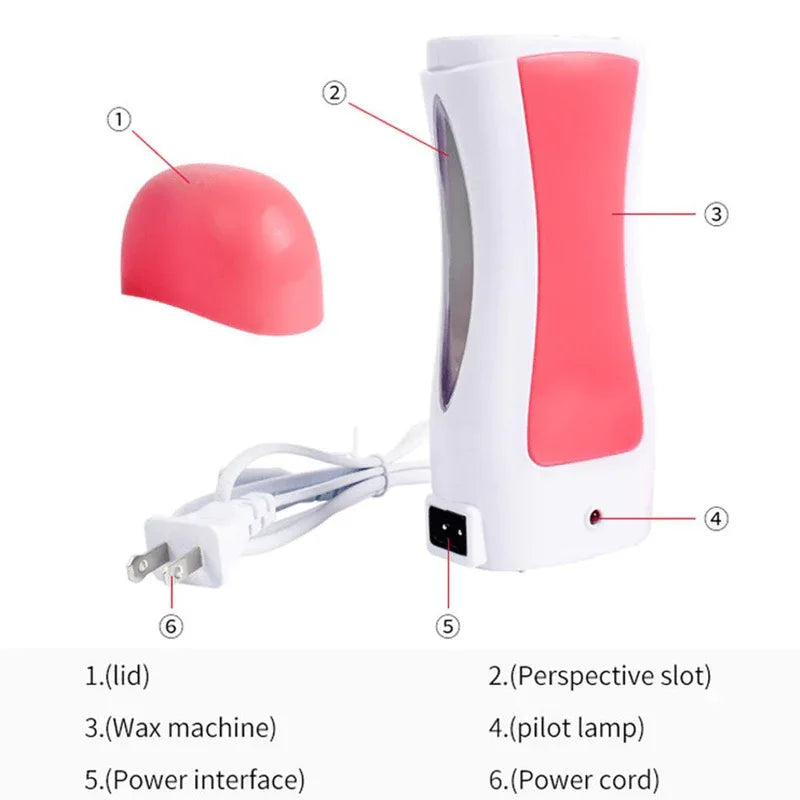 Depilatory wax heater roll on hair removal kit - Prozone