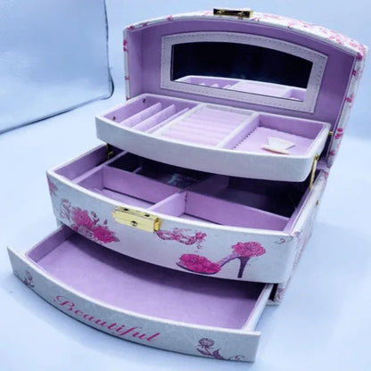 jewelry organizer box with mirror - Prozone