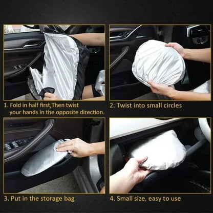 Car windshield sun shade front window block uv rays & sun heat - Prozone