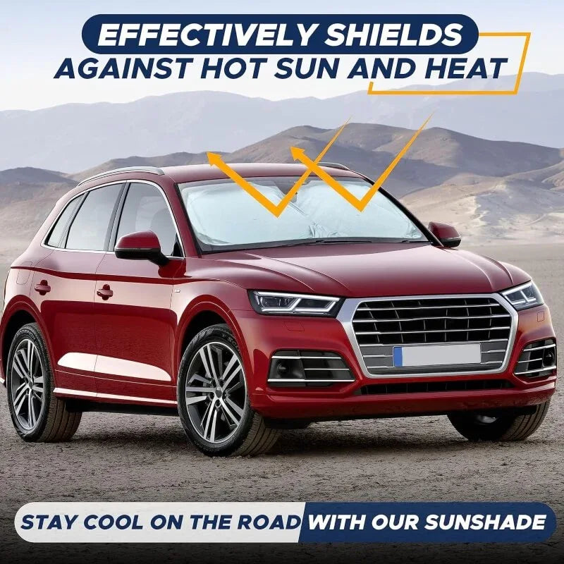 Car windshield sun shade front window block uv rays & sun heat - Prozone