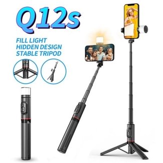 Selfie Stick with Fill Light and Tripod